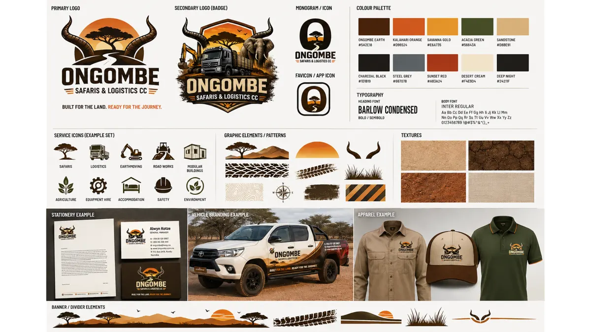 Ongombe brand kit overview